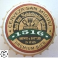 CORONA  cerveza SAN MIGUEL 7979 CROWN-CAPS